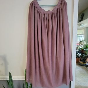 HOUSE OF FLYNN tulle Maxi Skirt Mauve XL